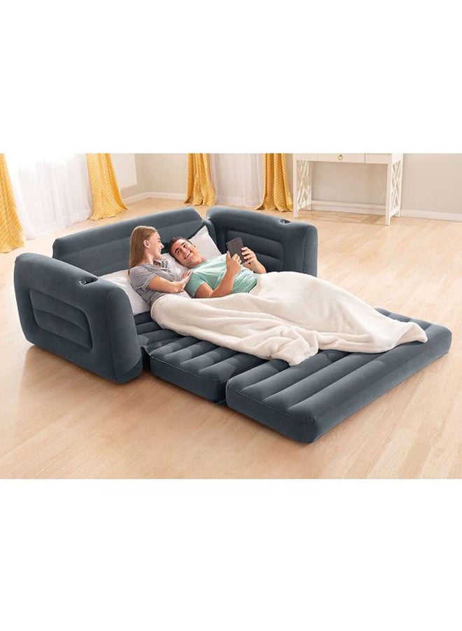 INTEX - Pull Out Inflatable Sofa Grey 203x224x66meter - Image 1
