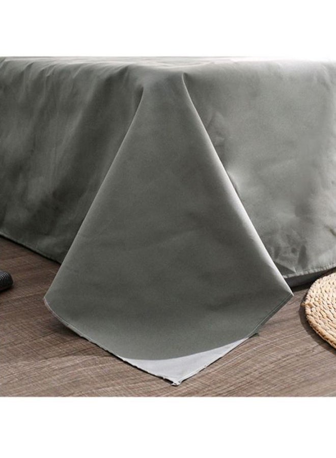 بيوينتي طقم شرشف سرير مكون من 4 قطع combination أبيض/رمادي Quilt Cover 220x240 cm, Bedsheet 230x250 cm, Pillowcase 48x74سم  - Image 3