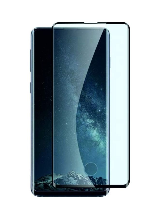 ICS Tempered Glass Screen Protector For Samsung Galaxy S10+ Black/Clear - Image 1