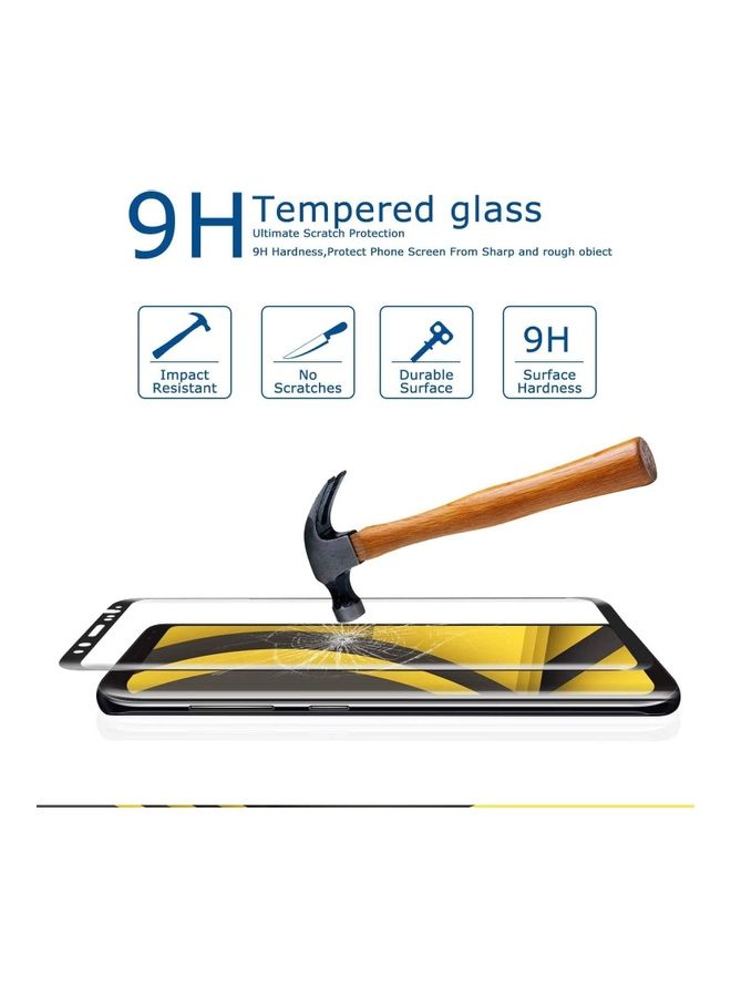 ICS 2-Piece Screen Protector For Samsung Galaxy S8 Clear/Black - Image 2