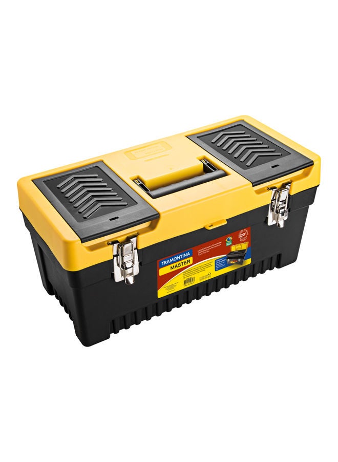 TRAMONTINA Plastic Tool Storage Box Yellow/Black 