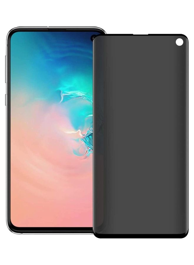 أي سي إس واقي شاشة من الزجاج المقوى لهاتف سامسونج جالاكسي S10 شفاف/ أسود - Image 1