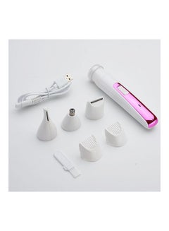 4-In-1 Household Multifunctional Lady Epilator Set Pink/White