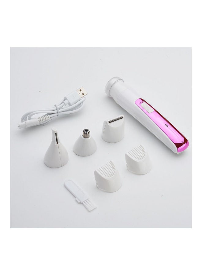 EzzySo - 4-In-1 Household Multifunctional Lady Epilator Set Pink/White - Image 1
