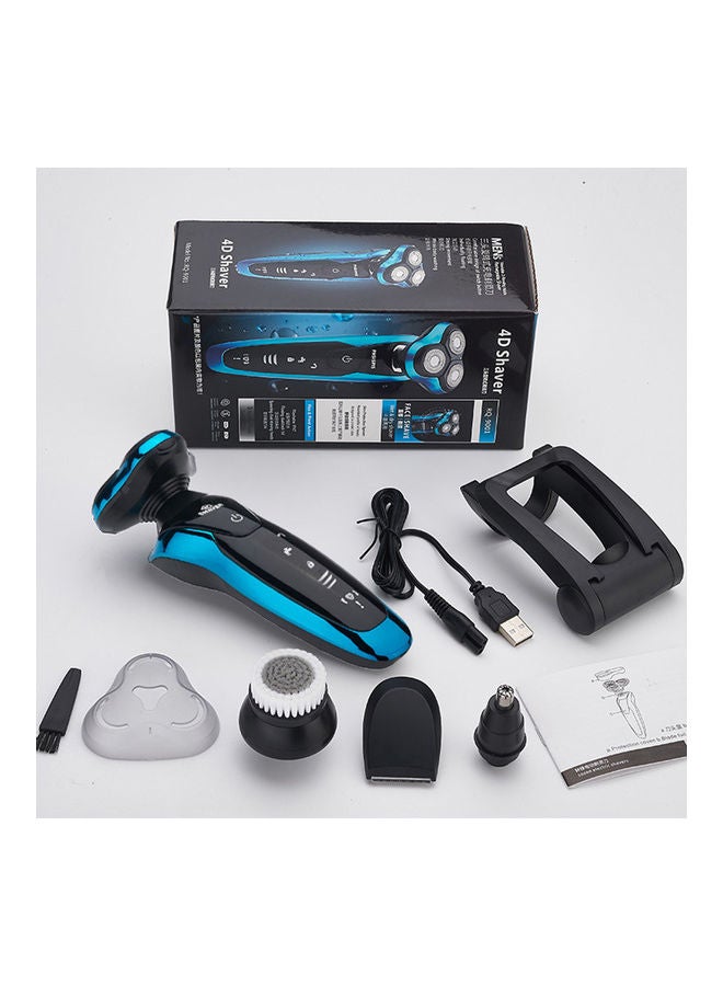 EzzySo Electric Rechargeable 4D Shaver Kit Blue/Black - Image 3