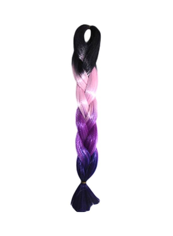 Gradient Small Braid Pigtail Wig Multicolour 1x1x1cm