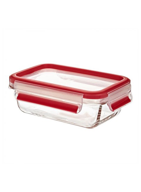 Master Seal Food Storage Box Clear/Red 0.5Liters