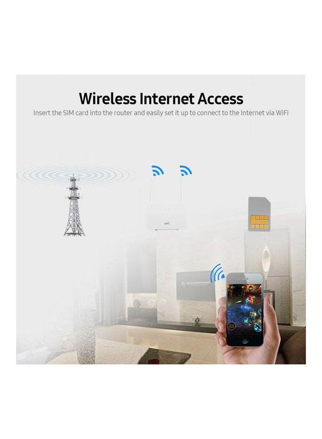 راوتر لاسلكي بتقنية 4G أبيض - Image 5