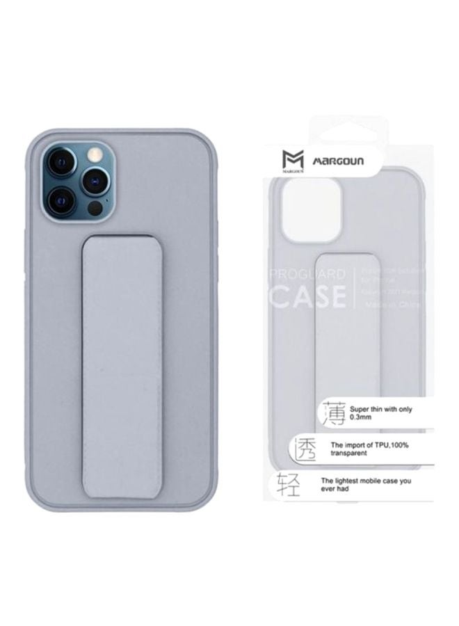 MARGOUN Protective Case Cover with Finger Grip Stand for Apple iPhone 11 Pro Grey - Image 3