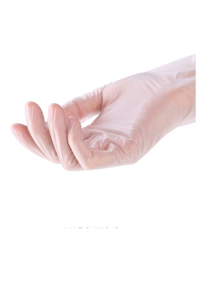 100-Piece Disposable PVC Glove Set Clear - Image 3