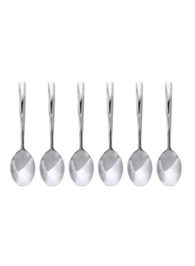 Royalford 6-Piece Stainless Steel Tea Spoon Set Silver 14.0cm  - Image 1