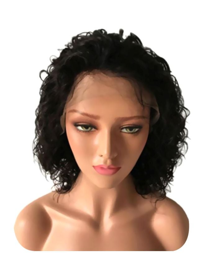 فوبيري شعر مستعار كامل بلا لصق بتصفيفة برازيلية مزود بجزء أمامي من الدانتيل أسود 20x15x3سم - Image 1