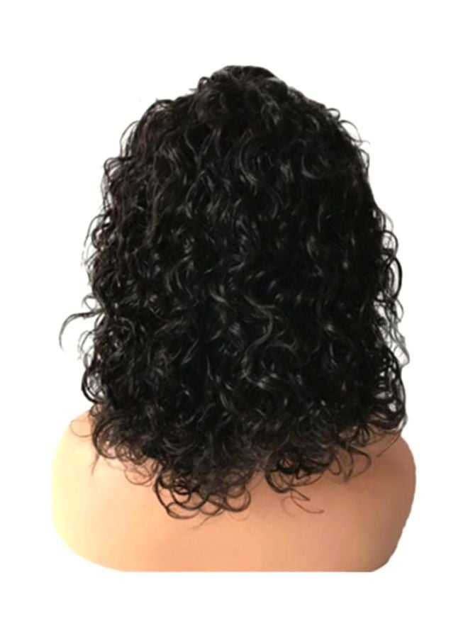 فوبيري شعر مستعار كامل بلا لصق بتصفيفة برازيلية مزود بجزء أمامي من الدانتيل أسود 20x15x3سم - Image 2