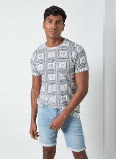 All-Over Print Shirt Optic White/Jet Black - v1625046849/N45488574V_1