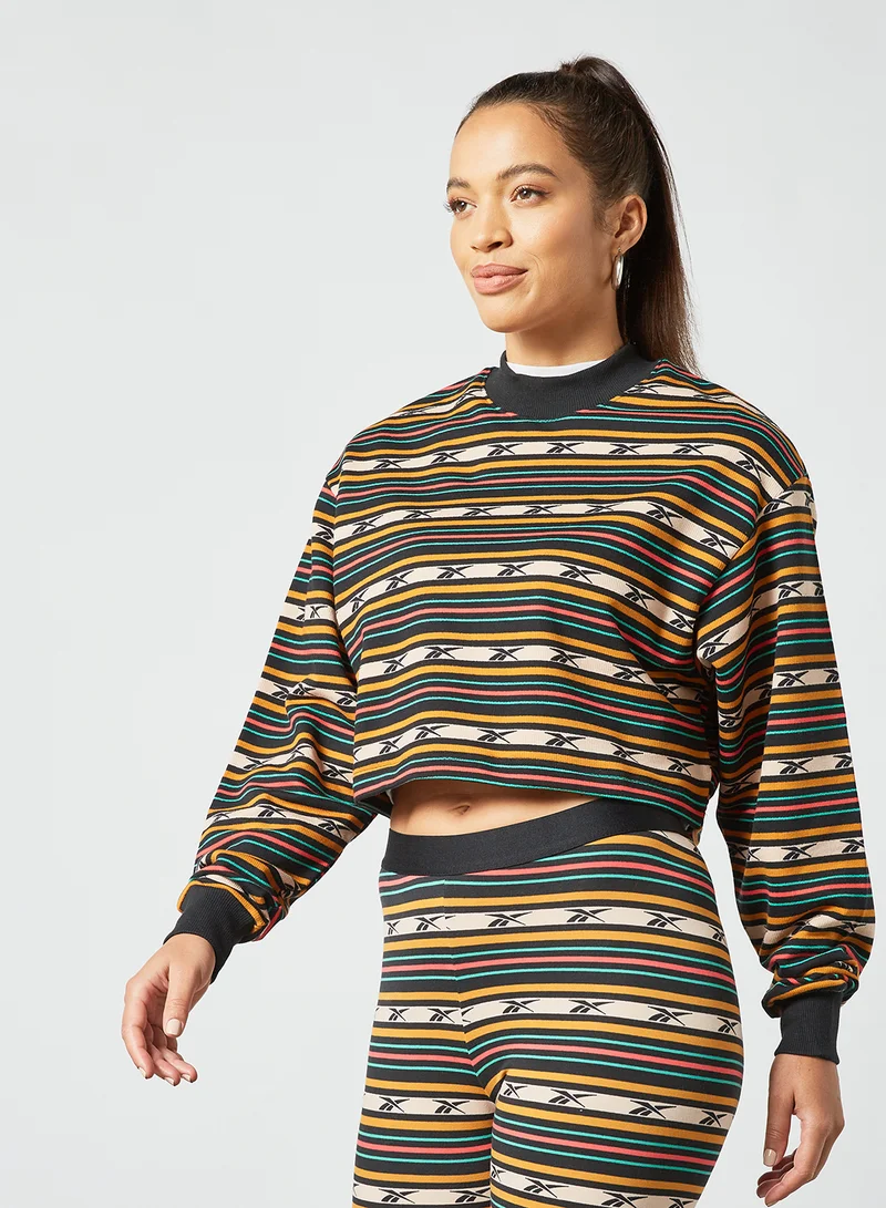 ريبوك سويت شيرت كلاسيكي بطبعة Multicolour
