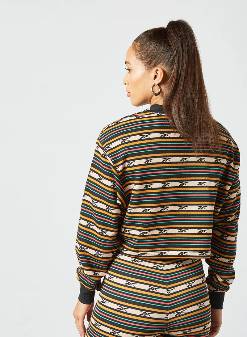 ريبوك سويت شيرت كلاسيكي بطبعة Multicolour