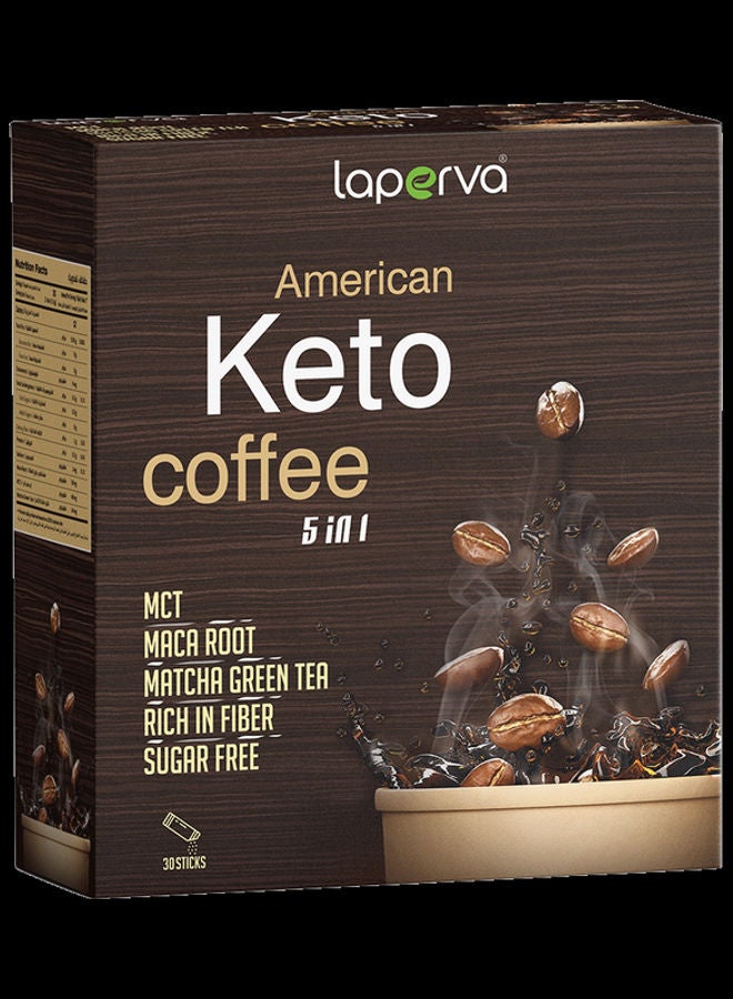 Laperva 5 In 1 American Keto Coffee- 30 Sticks - Image 1