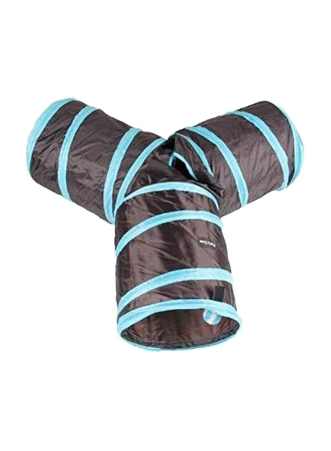 Mumoo Bear 3 Way Folding Hide And Seek Play Tunnel Toy For Pet Blue/Black 3.8 x 27.4 x 26.6cm  - Image 1