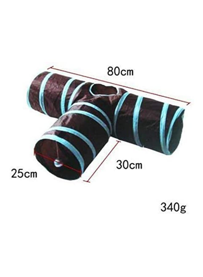 Mumoo Bear 3 Way Folding Hide And Seek Play Tunnel Toy For Pet Blue/Black 3.8 x 27.4 x 26.6cm  - Image 3