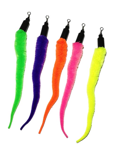 5 Piece Replacement Worms For Interactive Cat And Kitten Toy Wands 10.2 x 7.8 x 2.5cm