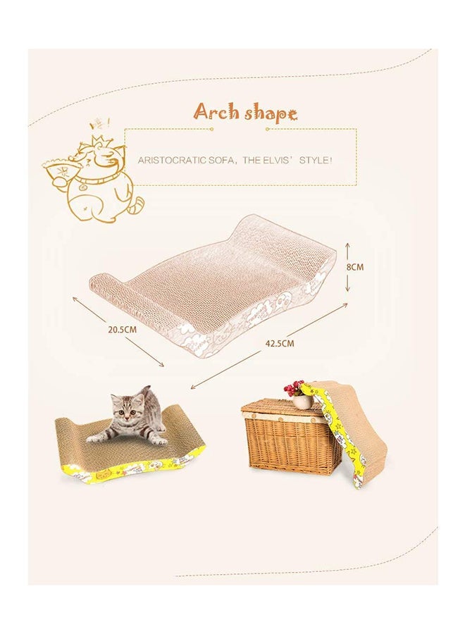 مومو بير لوح خدش للقطط مموج ‎43.4 x 25.6 x 6.2سم - Image 2