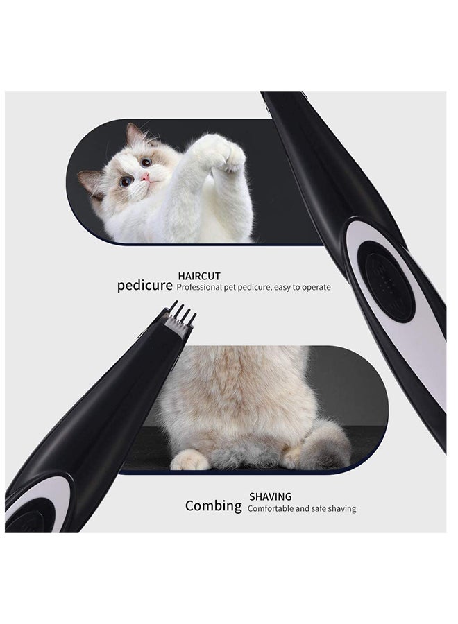 مومو بير ماكينة قص شعر الحيوانات الأليفة بشفرات قابلة للفك مع مقص قابل للشحن بدون سلك ‎22.9 x 12.9 x 5.2سم - Image 3