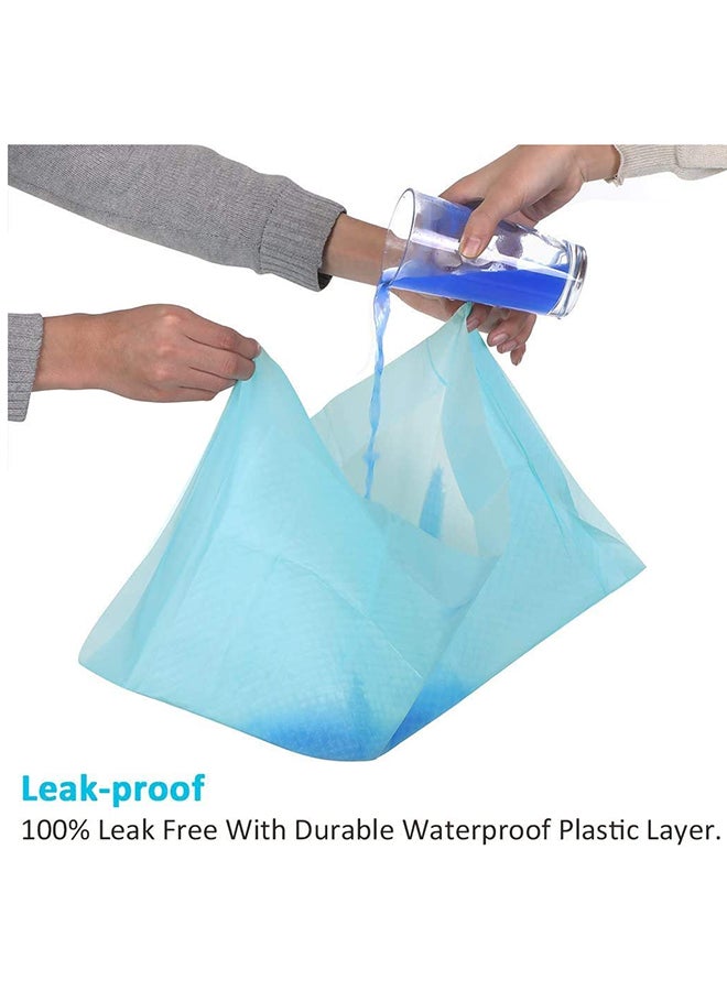 Mumoo Bear - 100 Piece Pet Pee Disposable Absorbent Quick Drying Pads Blue ‎31.2 x 23.6 x 14.4cm - Image 1