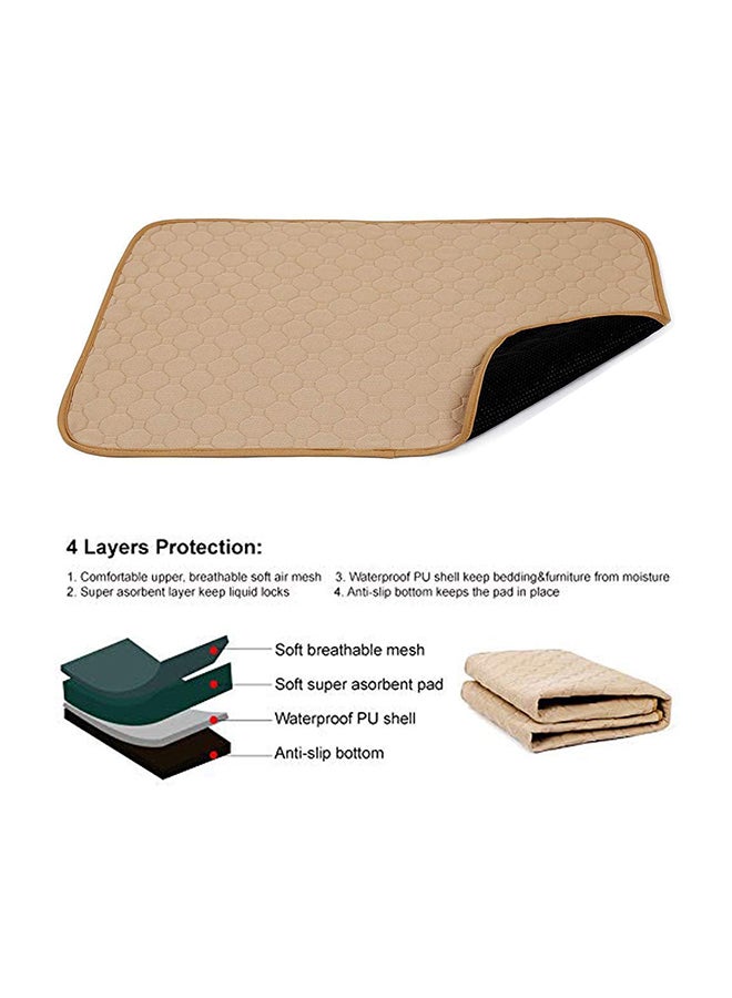 Mumoo Bear Washable Large Pee Pads For Dogs Beige ‎35.8 x 25.9 x 4.8cm - Image 2