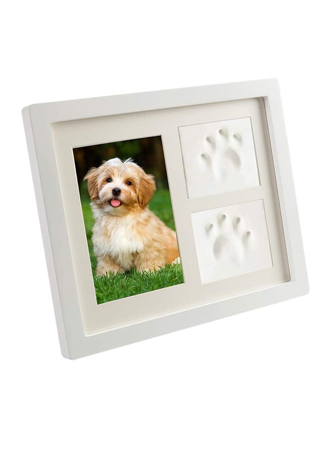 Mumoo Bear Pet Memorial Picture Frame White 32 x 26 x 4.2cm - Image 1