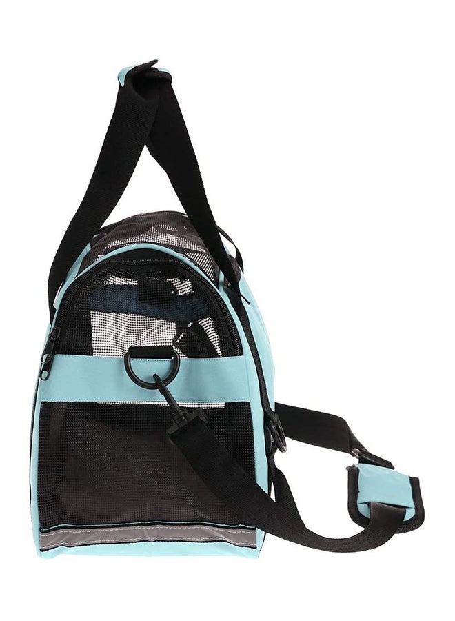 مومو بير حقيبة سفر ناعمة، محمولة وقابلة للطي مخصصة للحيوانات الأليفة باللون: الأزرق/الأسود ‎43.7 x 32.6 x 6.4سم - Image 2