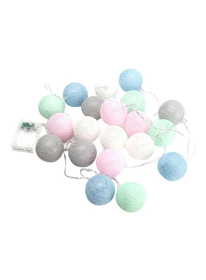 بيوينتي حبل مصابيح بطول 3 أمتار من 20 لمبة LED متعدد الألوان 11x21سم - Image 1