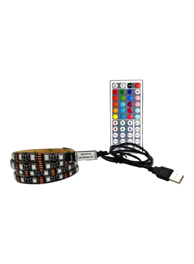 بيوينتي شريط إضاءة LED يحتوي على 60 مصباحاً ومزود بجهاز تحكم عن بعد متعدد الألوان - Image 1