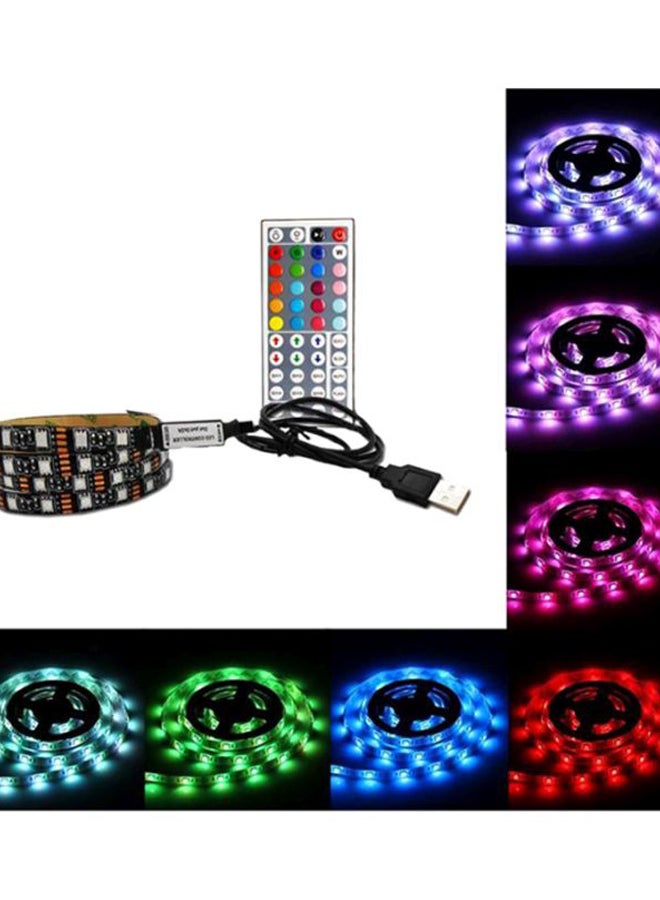 بيوينتي شريط إضاءة LED يحتوي على 60 مصباحاً ومزود بجهاز تحكم عن بعد متعدد الألوان - Image 2