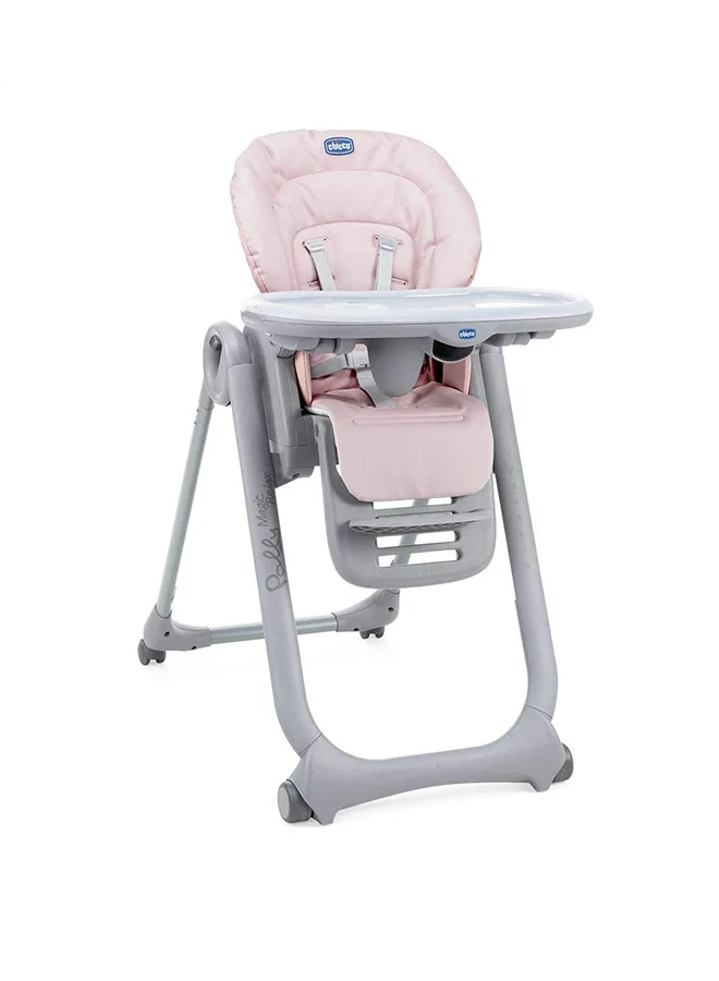 Chicco Highchair Polly Magic Relax, reducer 0-3yrs, Antiguan Sky