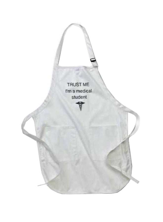 Generic - Trust Me I'm A Medical Student Printed Apron With Pockets White - Image 1