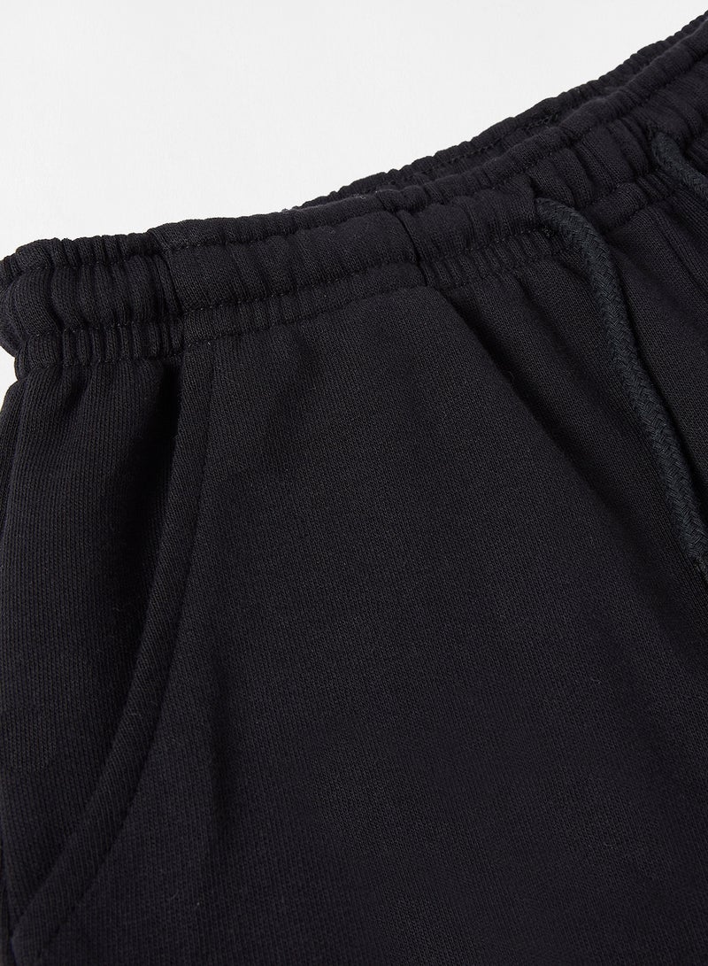 MANGO Teen Elasticated Shorts Black - Image 3