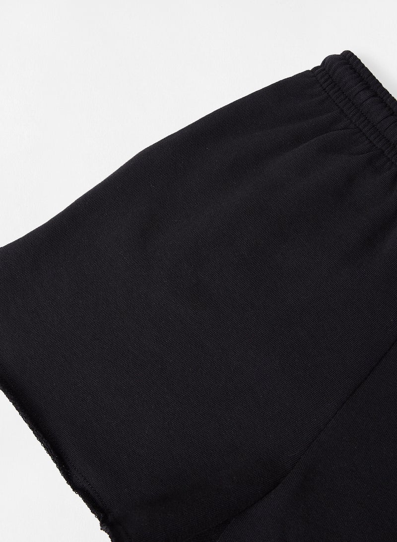 MANGO Teen Elasticated Shorts Black - Image 4