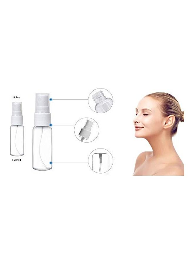 21-Piece Plastic Mist Spray Bottle Set Clear/White - v1625051215/N48657580A_5