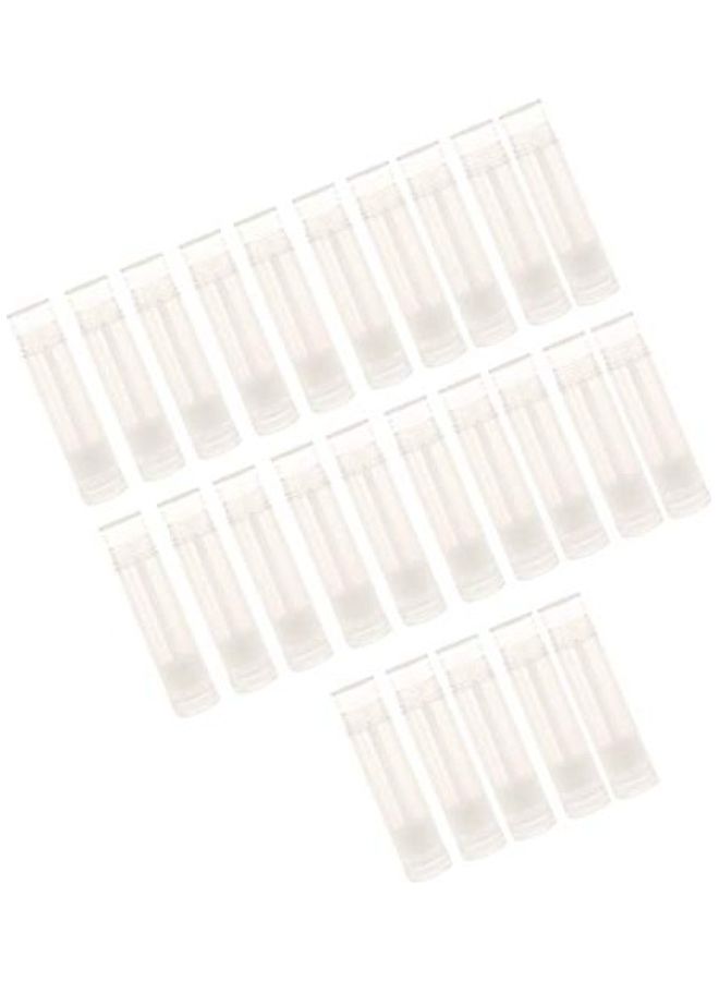 ماي كرييت مجموعة أنابيب فارغة من البلاستيك لملمع الشفاه مكونة من 25 قطعة شفاف - Image 1