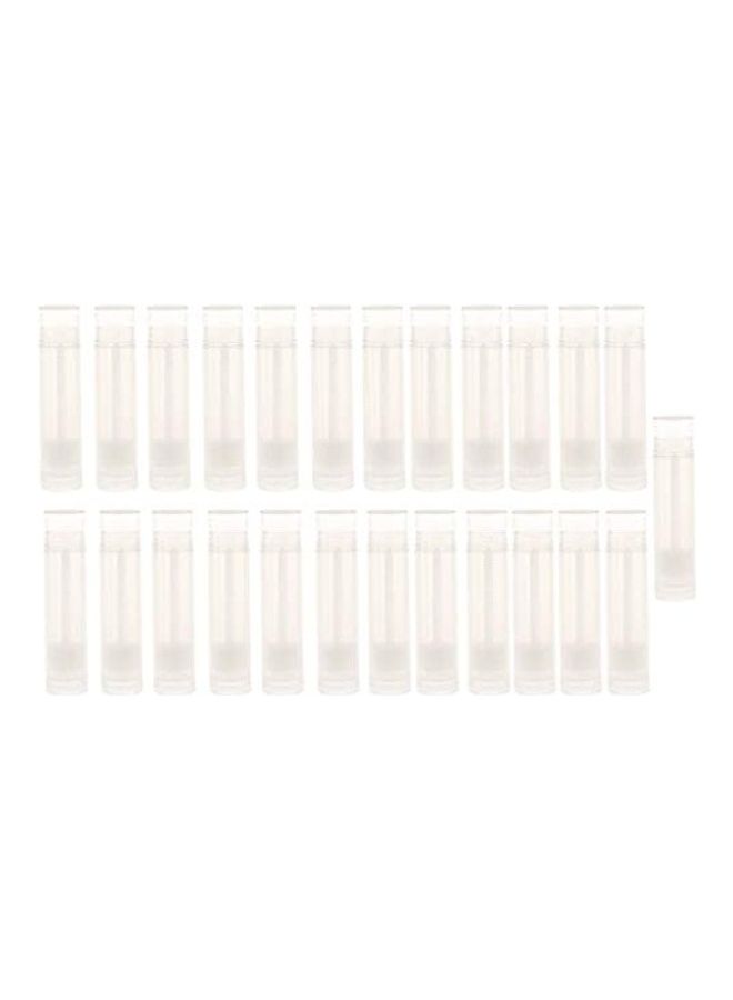 ماي كرييت مجموعة أنابيب فارغة من البلاستيك لملمع الشفاه مكونة من 25 قطعة شفاف - Image 2