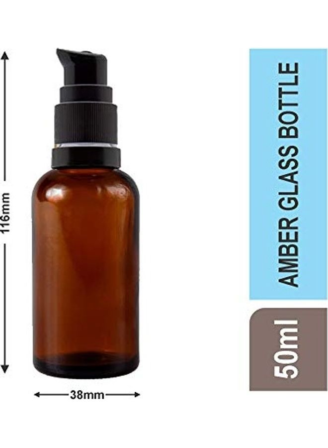 ديفينيز 2 قطعة زجاجات من الزجاج الكهرماني مع مضخة بني/أسود - Image 4