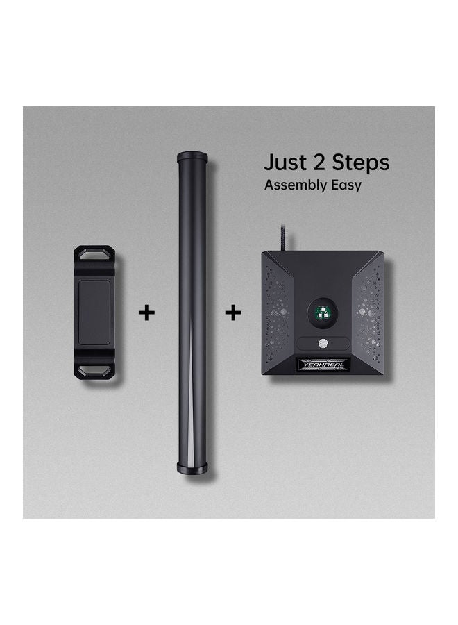 ARNO - Dual USB Interface Game Headset Bracket 3.5mm Audio Jack and RGB Touch Light Black - Image 1
