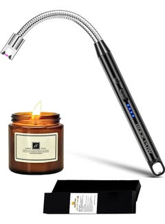 Rock Pow USB Type-C Rechargeable Candle Lighter Black/Silver  - Image 1