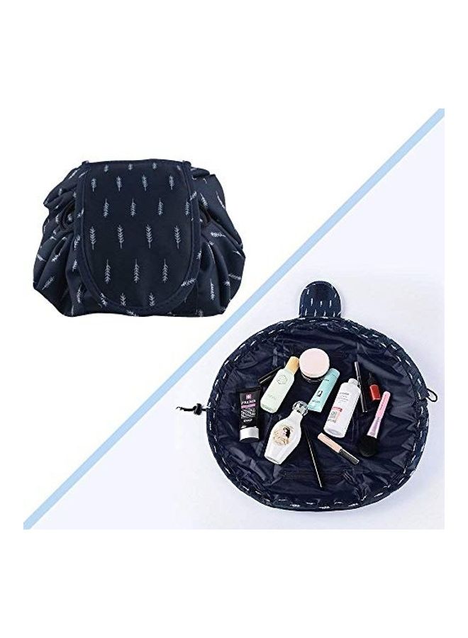 svk dream - Portable Folding Drawstring Makeup Bag Blue/White - Image 1