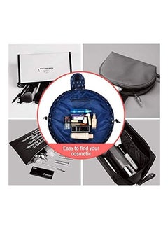svk dream Portable Folding Drawstring Makeup Bag Blue/White  - Image 5