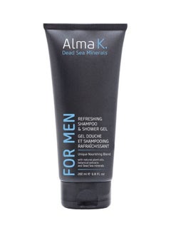 Alma K. Refreshing Shampoo & Shower Gel Black 200ml  - Image 1