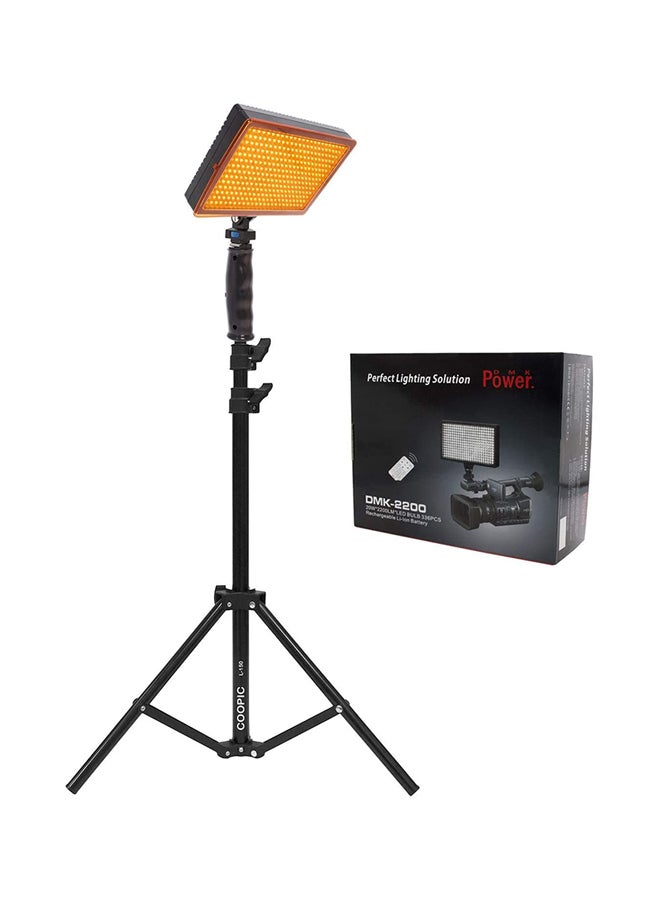 DMK 2200 Led Video Light With Light Stand For Video Camera White - Image 2