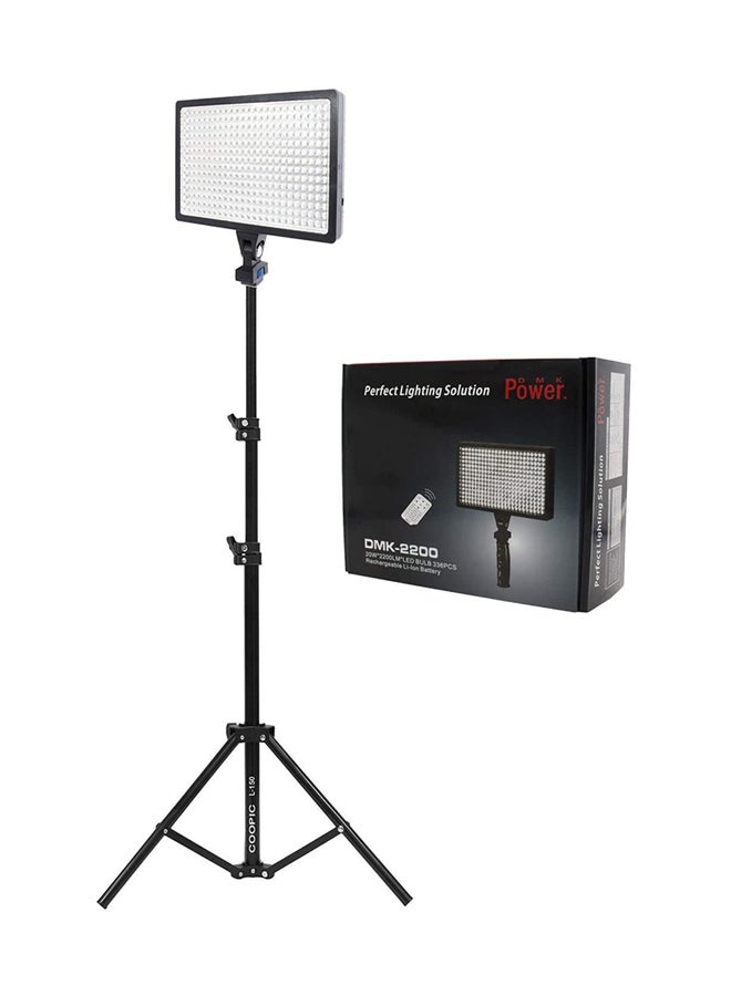 DMK 2200 Led Video Light With Light Stand For Video Camera White - Image 5