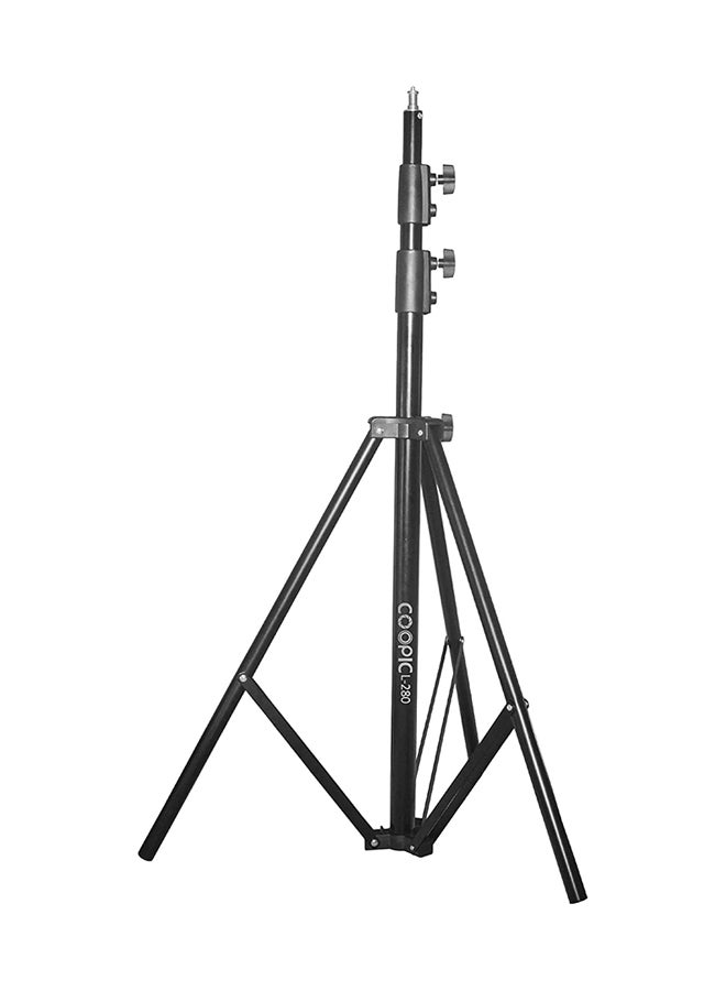 Coopic 2-Piece Aluminum Alloy Photostudio Lightstand Black - Image 2