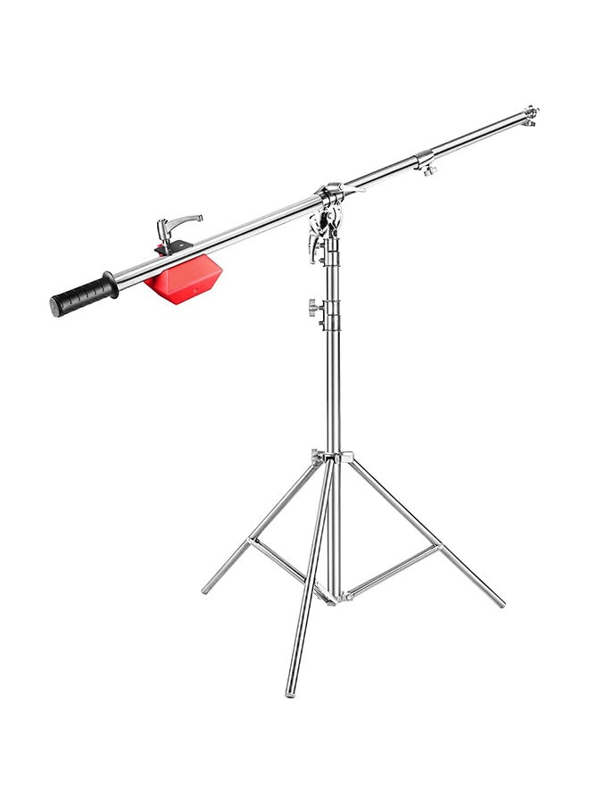 Coopic L2188 Stainless Steel Boom Light Stand Black/Red - Image 1